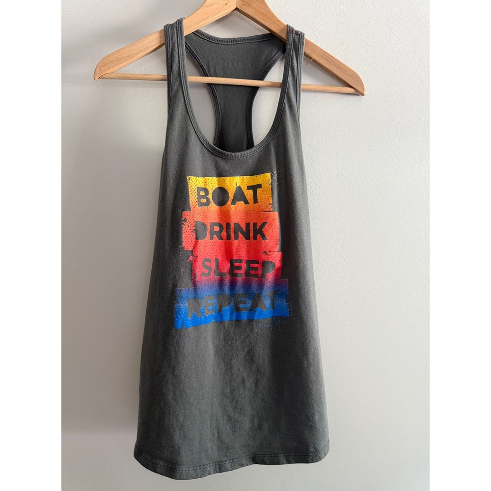 Redhead Lake of‎ the Ozarks Tank Top Boat Drink Sleep Repeat Women's